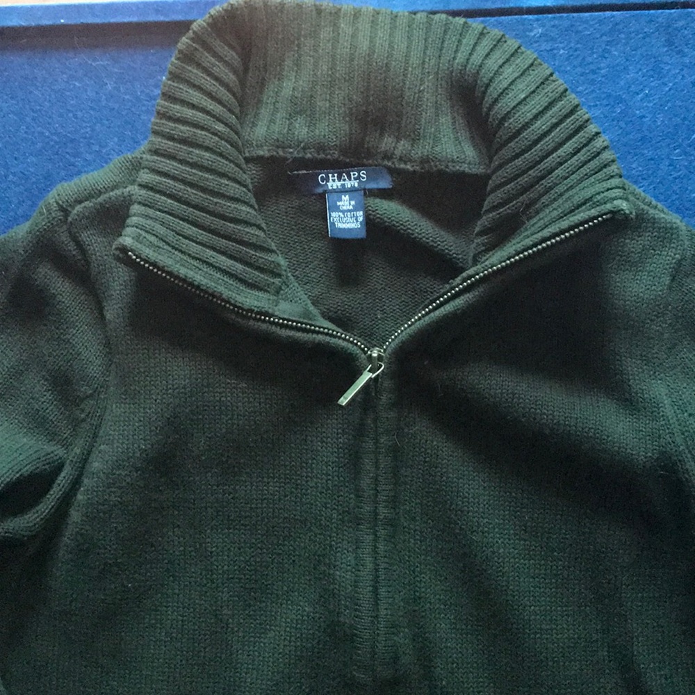 Chaps zip up cardigan